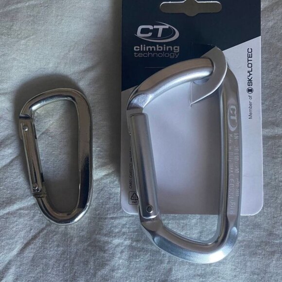 D Shape Carabiner Snap Hook Made in Italy - Picture 3 of 8